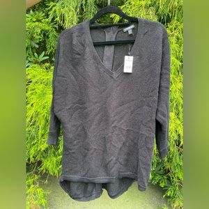 NWT Express Black Shimmer 3/4 Sleeve Sweater